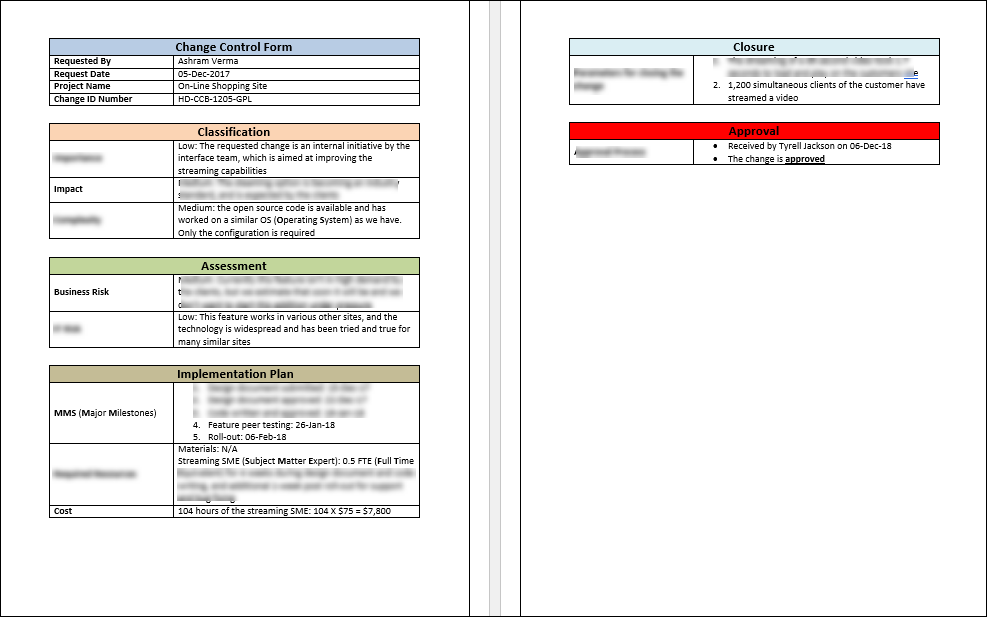 Change Management Pack
