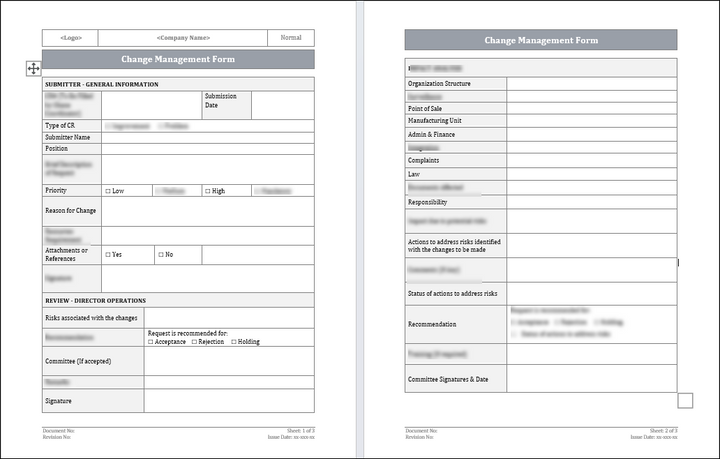 Change Management Pack