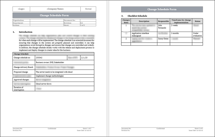 Change Management Pack