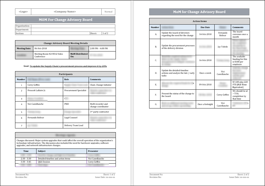 Change Management Pack