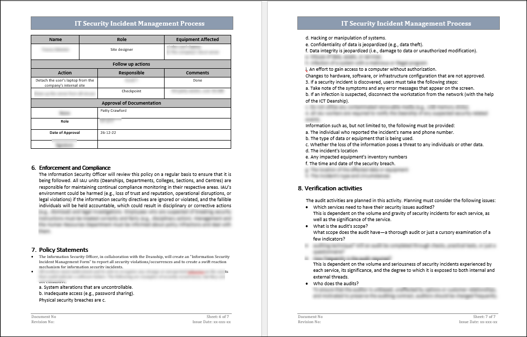 Incident Management Pack