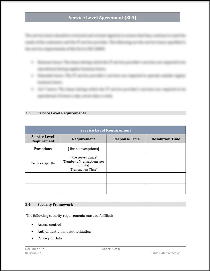 ISO 20000 Documentation Toolkit