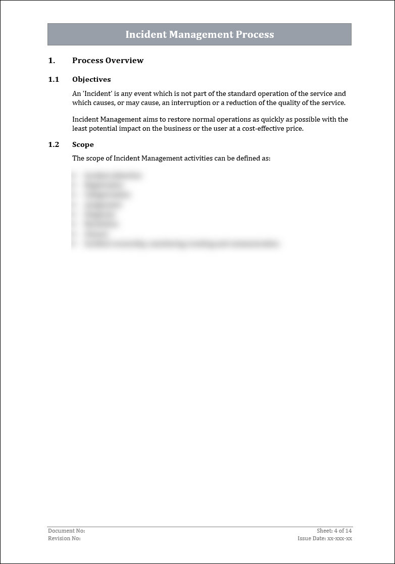 Security Event Reporting ISO 27001:2022 - Incident Management Procedure Template – IT Governance ...