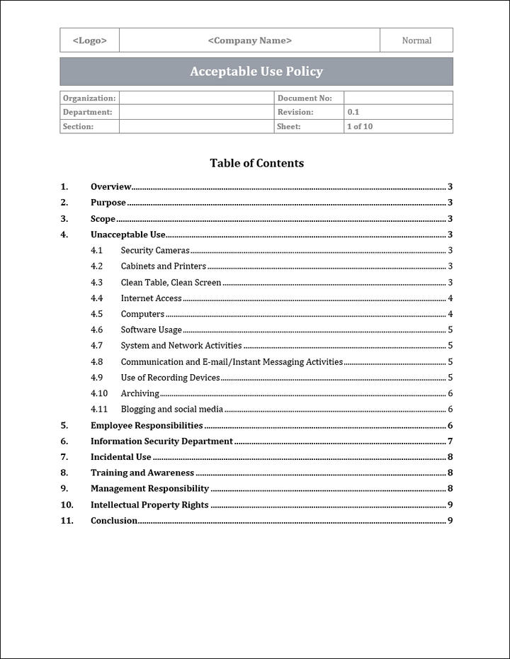 ISO 27001:2022 Acceptable Use Policy Template IT Governance Docs ISO 27001:2022 Acceptable Use Policy Template IT Governance Docs