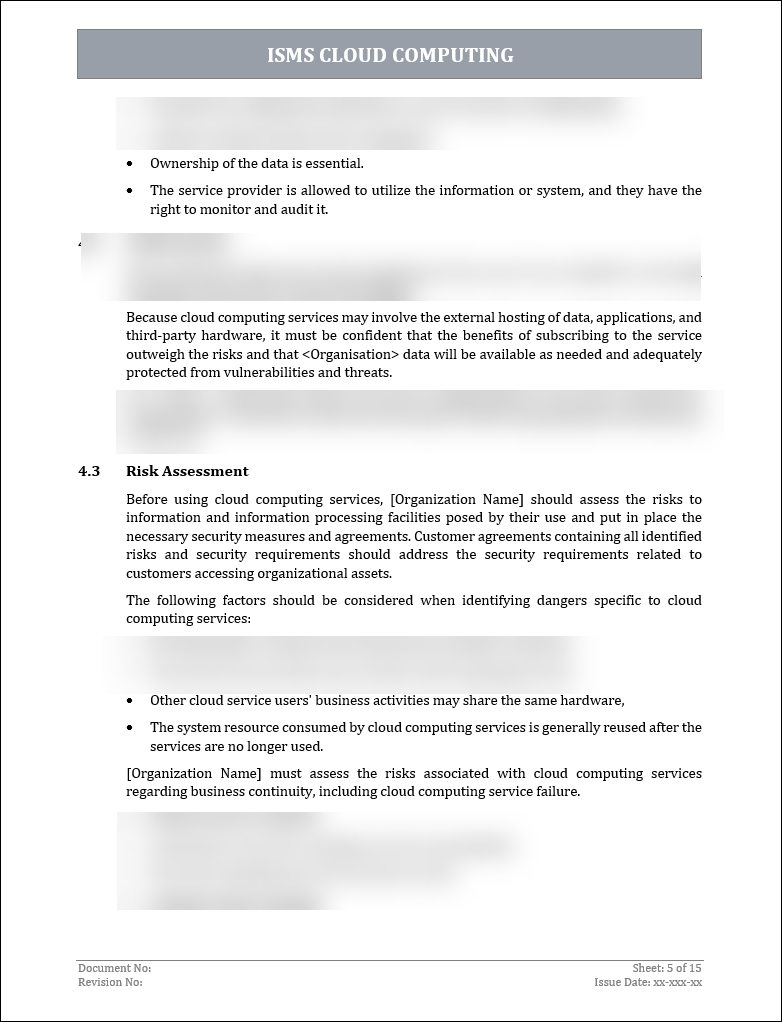 ISO 27001 2022 Cloud Computing Policy Template IT Governance Framework Iso 27001 2022 cloud computing policy template it governance framework