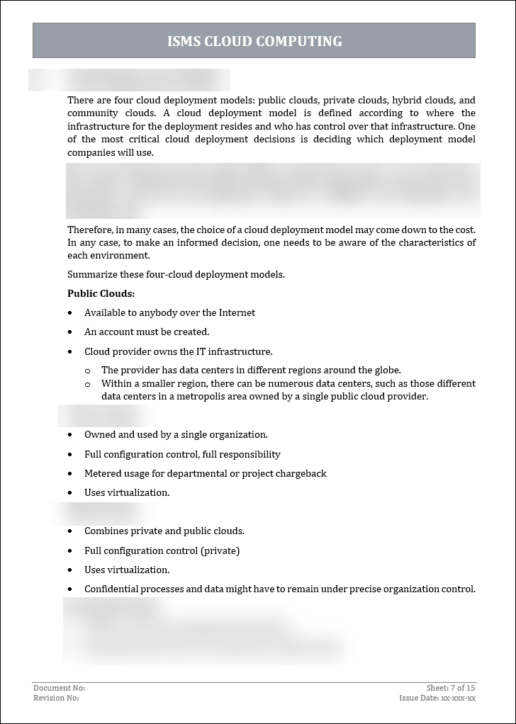 ISO 27001 2022 Cloud Computing Policy Template IT Governance Framework Iso 27001 2022 cloud computing policy template it governance framework
