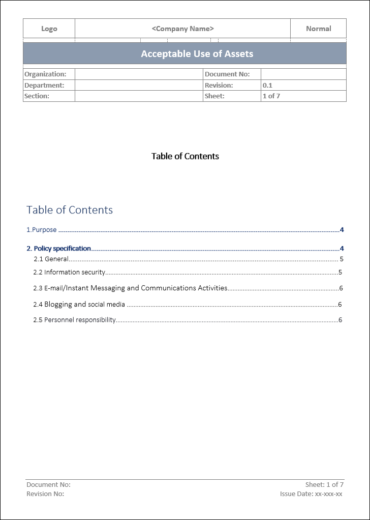 ISO 27001:2022 Acceptable Use Policy Template IT Governance ISO 27001:2022 Acceptable Use Policy Template IT Governance