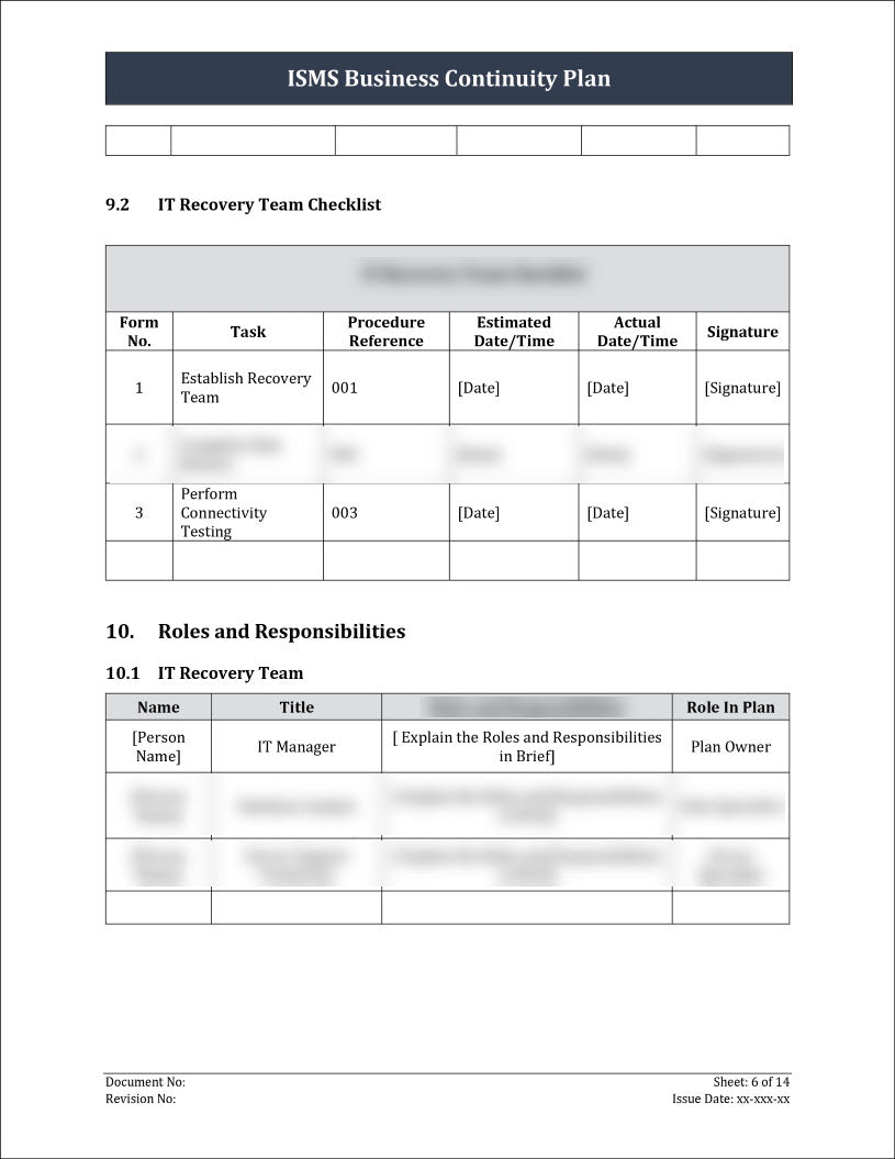 business continuity management iso 27001
