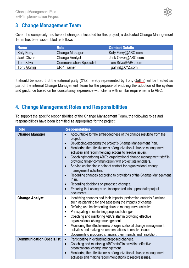 Change Management Memo Example Change Management Templates Bundle – IT Governance Framework