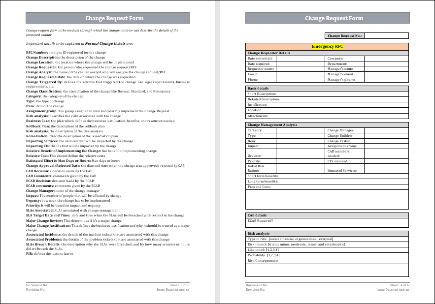 Change Request Form 