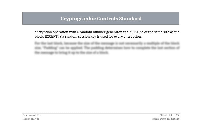 ISO 27001:2022 - Cryptographic Controls Policy Template – IT