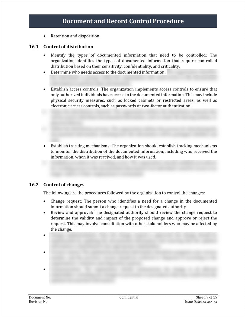 Record Control Iso Animation ISO 27001:2022 - Document and Record Control Procedure Template – IT ...