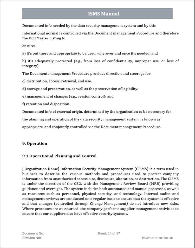 ISMS Manual
