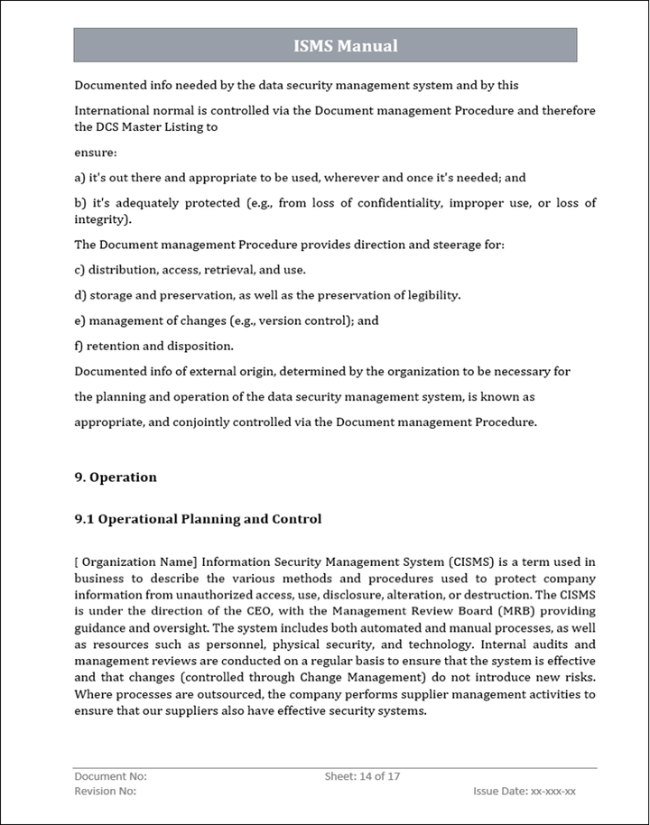 ISMS Manual
