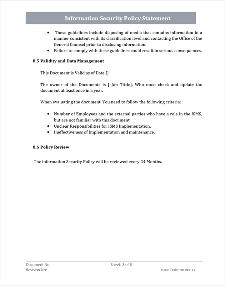 ISMS Policy