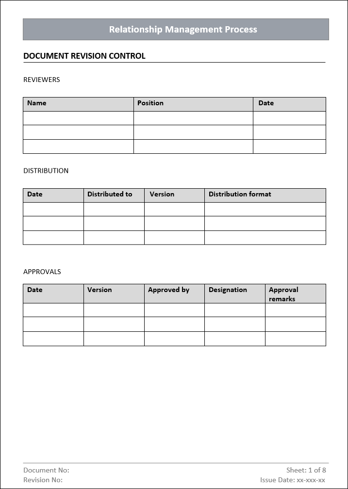 Relationship Management Template