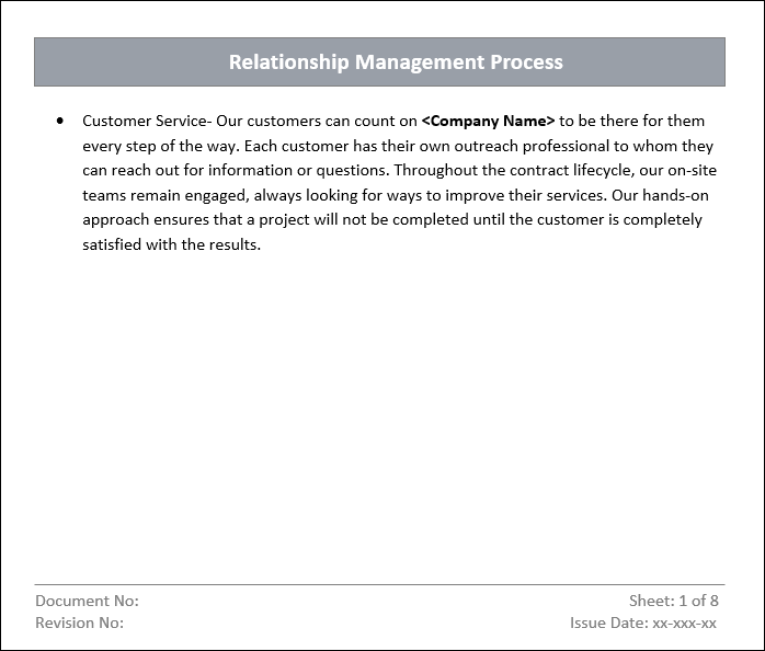 Relationship Management 