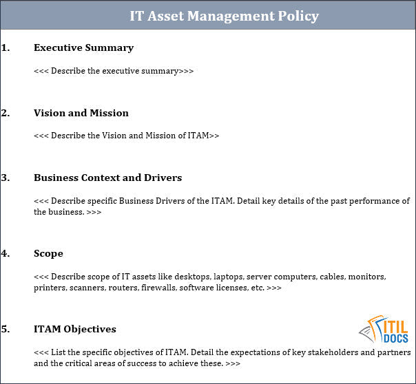 IT Asset Management Policy