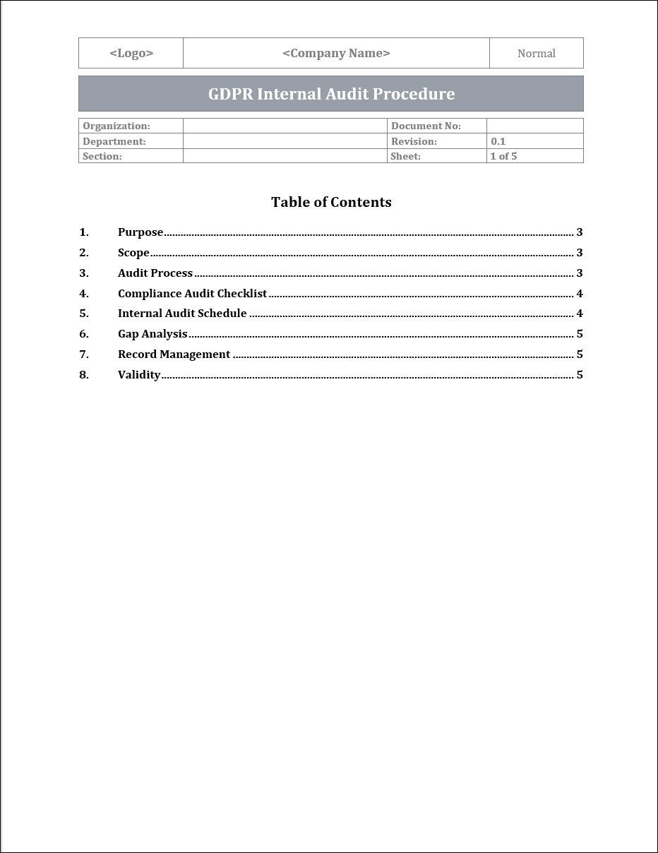 ISO 9001 Management Review Meeting Template IT Governance Docs