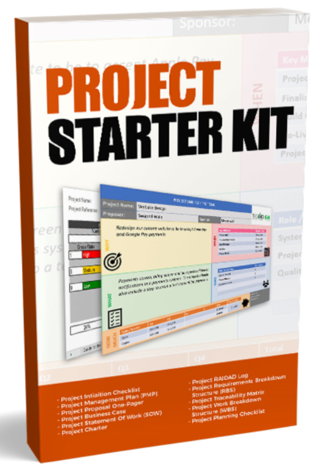 Project Toolkit Project Starter Kit Template Bundle (Includes Starter Kit & 200+ Temp ...