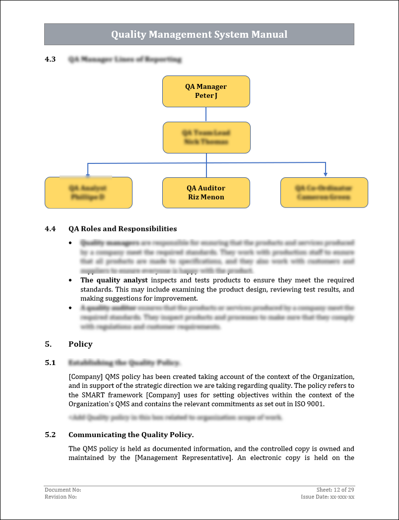 ISO 9001:QMS Quality Management System Manual Template IT Governance Docs ISO 9001:QMS Quality Management System Manual Template IT Governance Docs