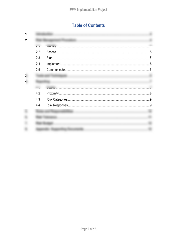 Risk Management Toolkit