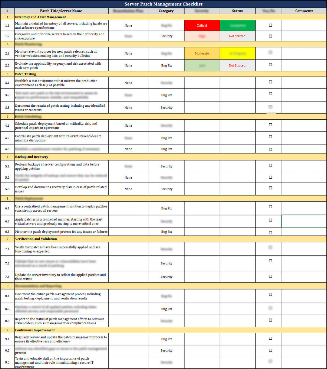 Patching Checklist Excel Patch 6.5 Checklist _ Patch Notes – QUPK