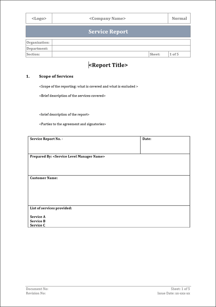 Incident Report Template IT Governance Docs