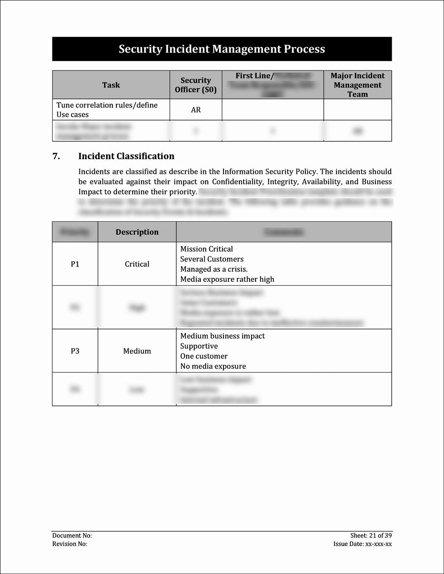 ISO 27001:2022-Security Incident Management Process Template – IT ...