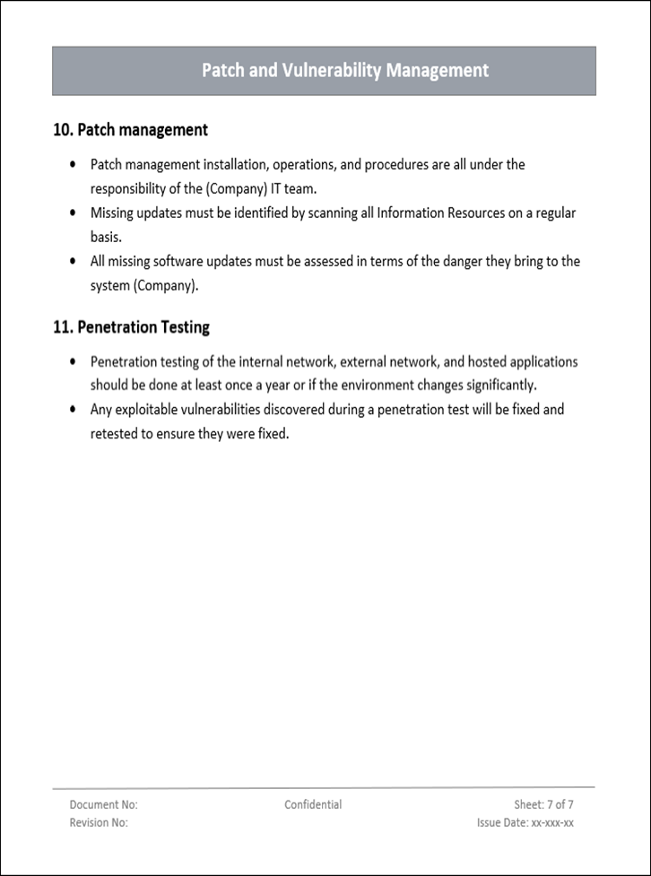 Patch and vulnerability management, Patch management