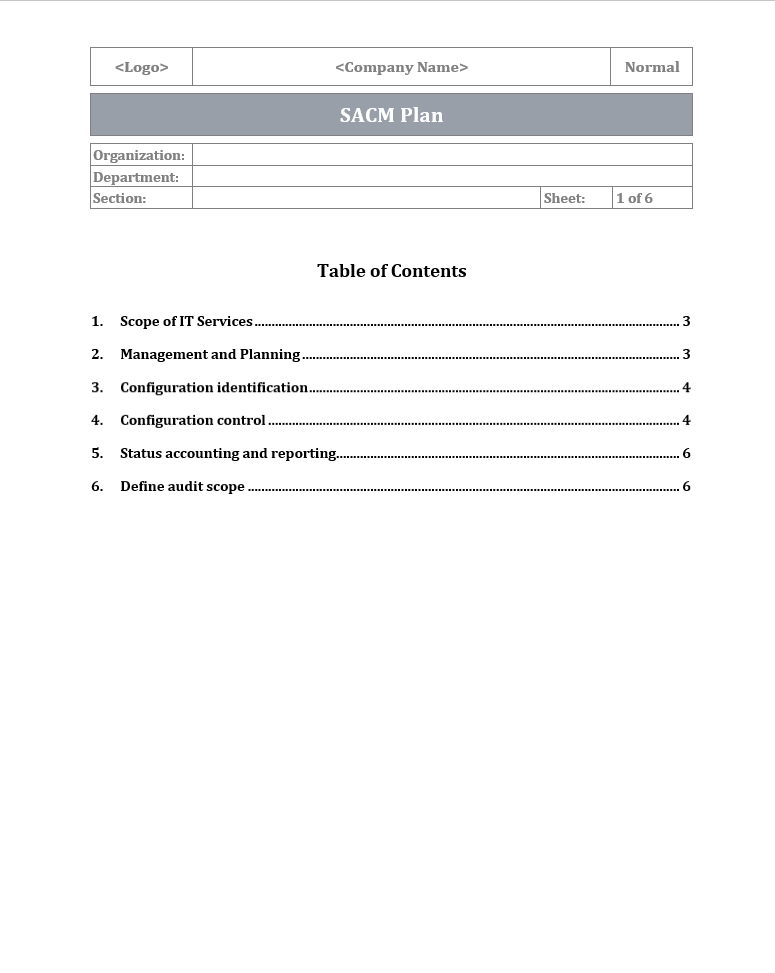 SACM Plan 